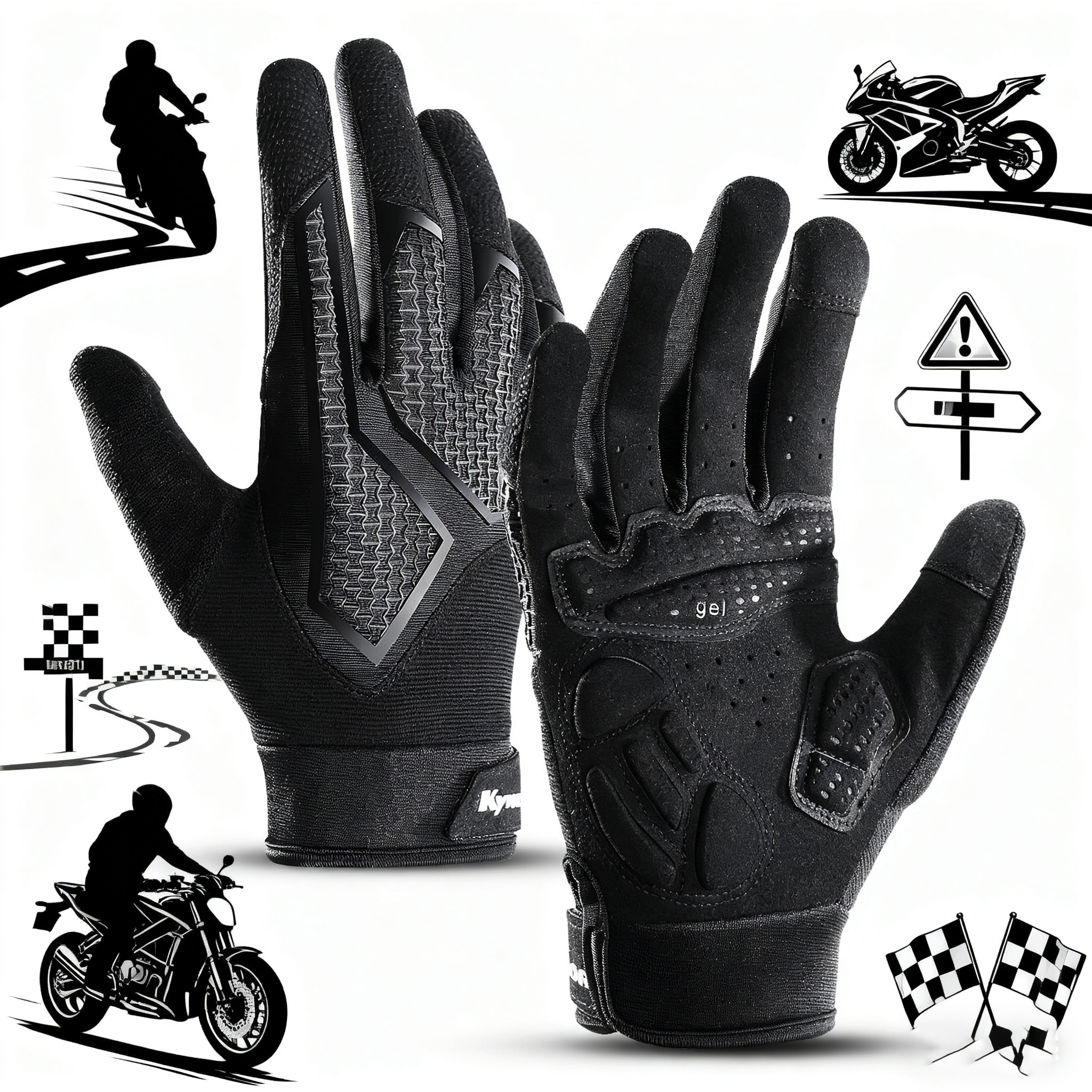Mountain Biking Gloves - Motor cycle gloves Mtb Mountain Bicycle