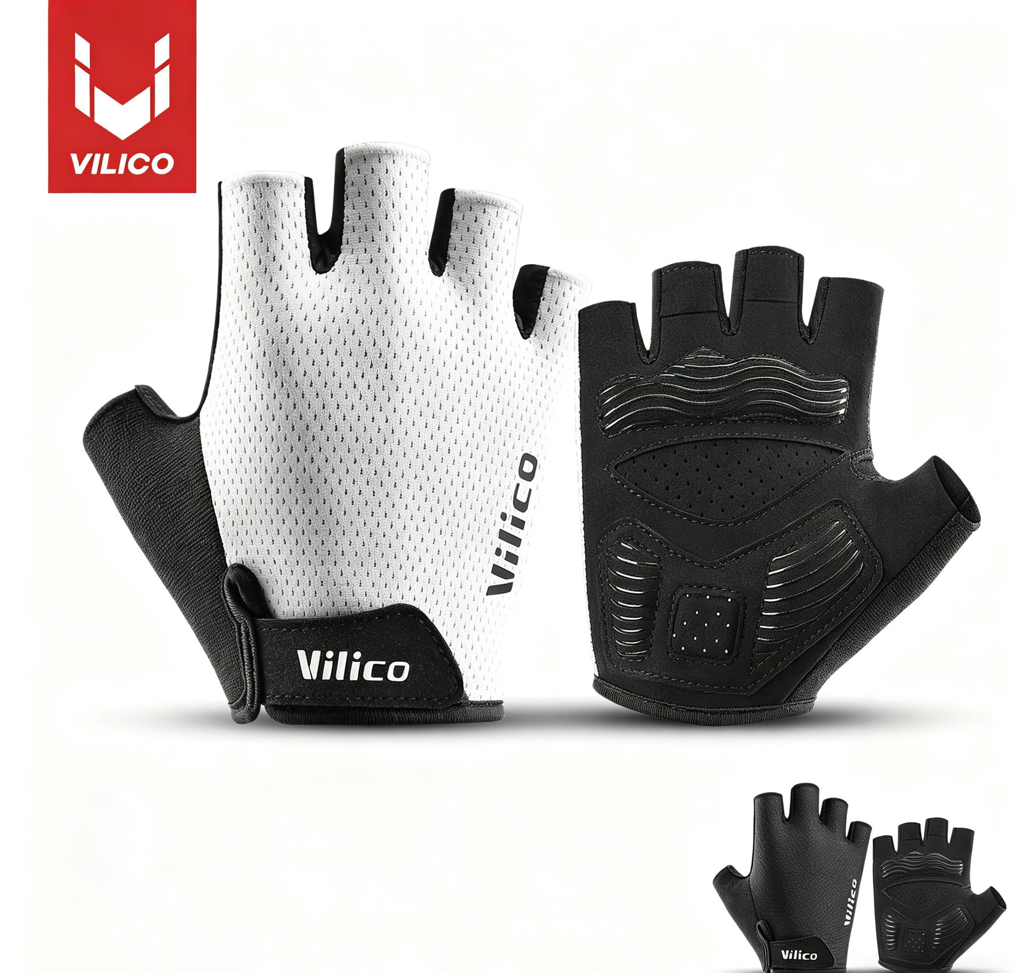 Mountain Biking Gloves - VILICO Breathable Half Finger Cycling Gloves
