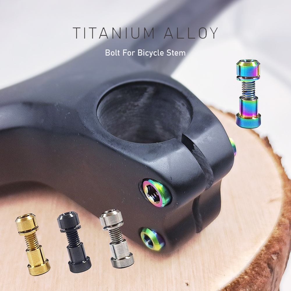 Handlebar Riser Stem - KRSEC Titanium Alloy TC4 Stem Bolts