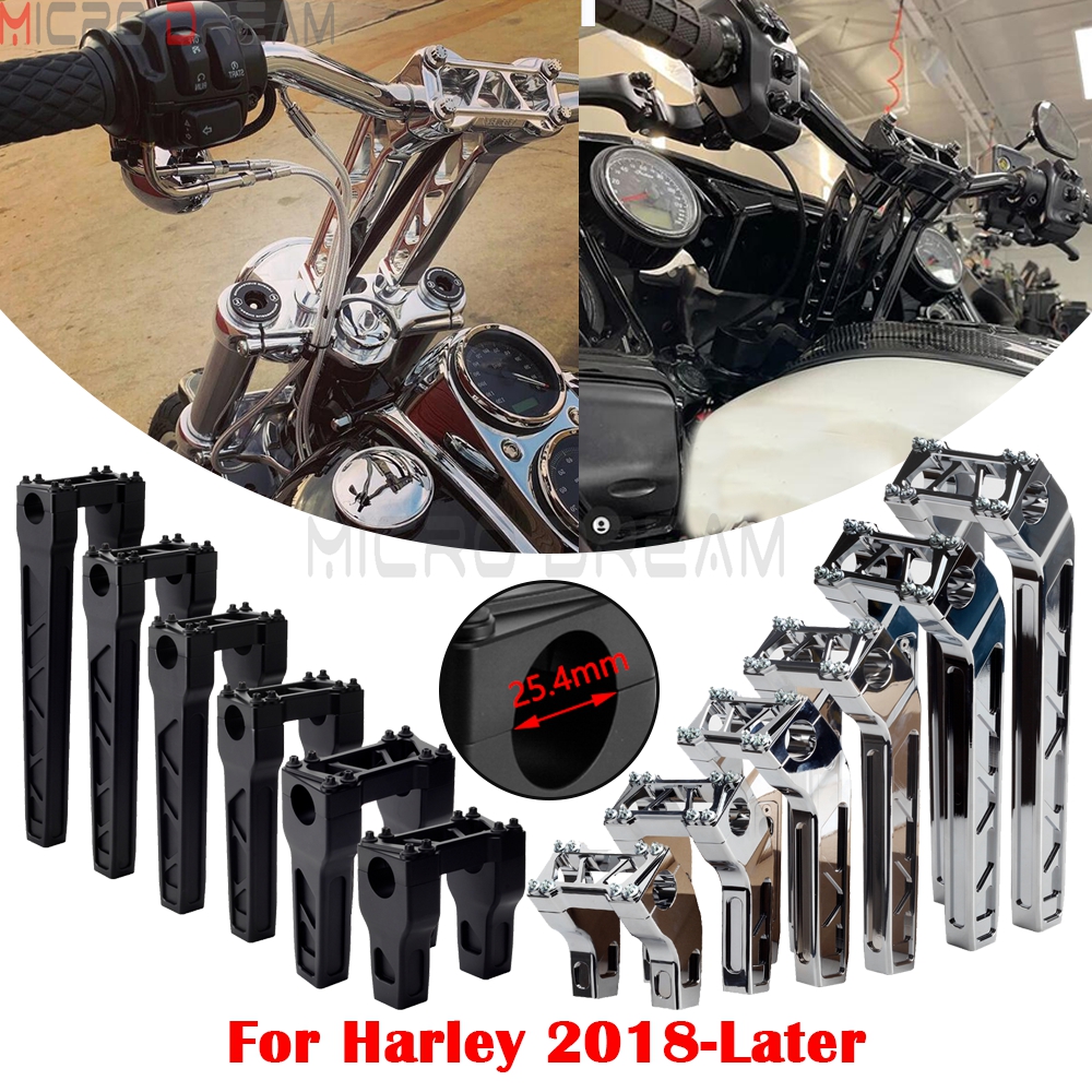 Handlebar Riser Stem - For Harley Road King FLHR Softail