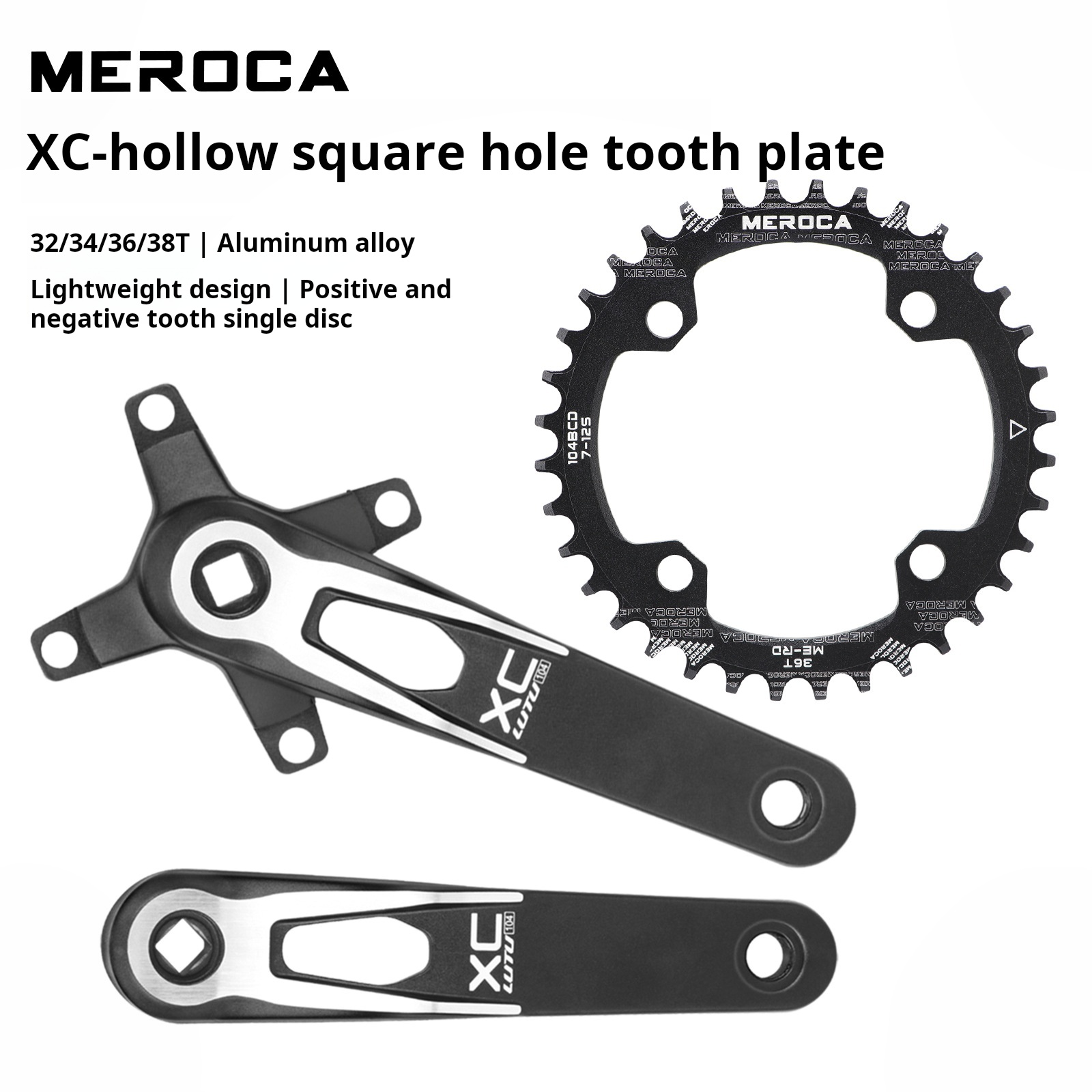MEROCA Bicycle Crankset 104BCD – Mountain Biking Xc Bewertung und Preis