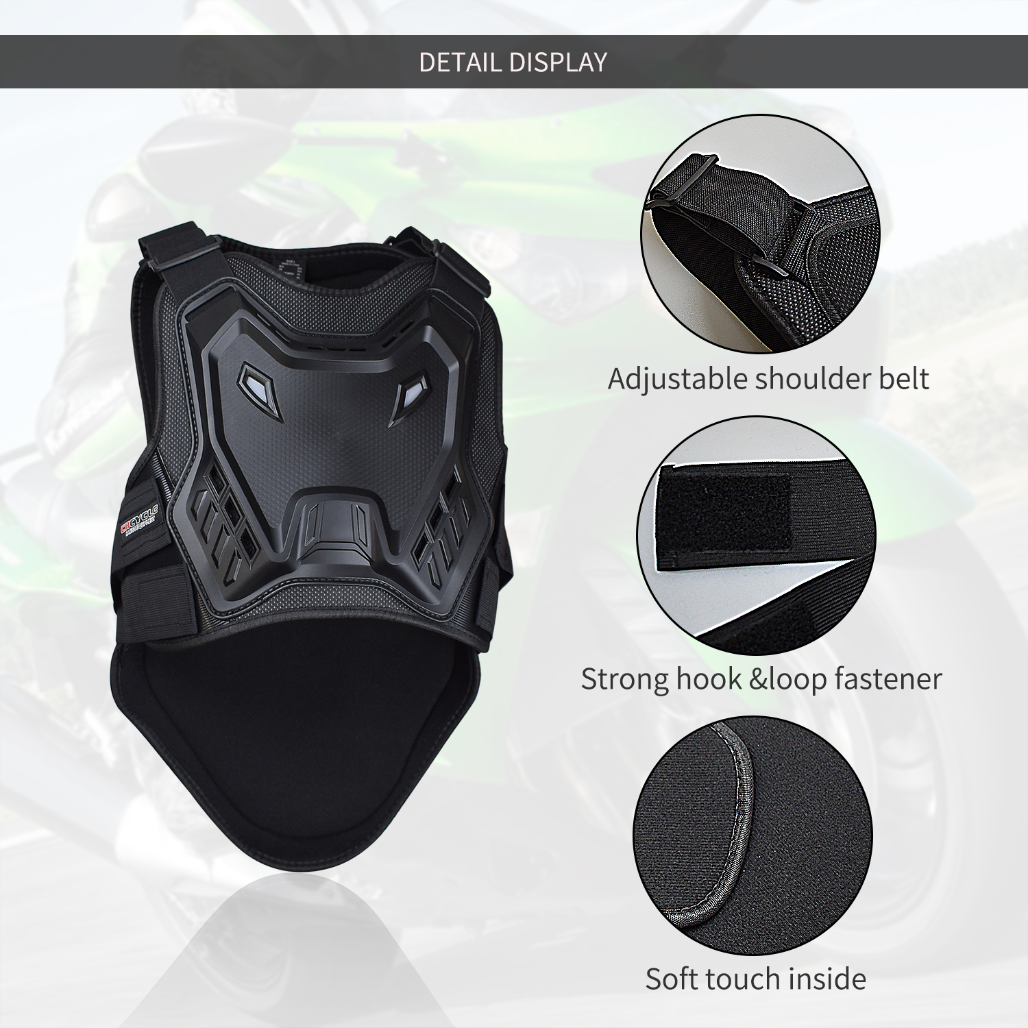 Motorcycle Armor Vest Dirt Bik – Mountain Biking Chest Protector Bewertung und Preis