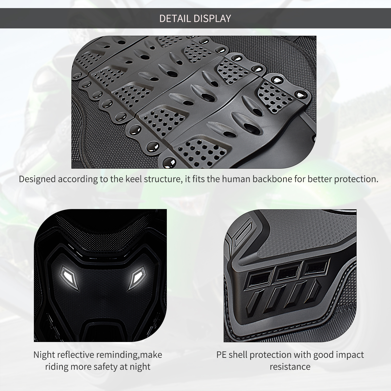 Motorcycle Armor Vest Dirt Bik – Mountain Biking Chest Protector Bewertung und Preis
