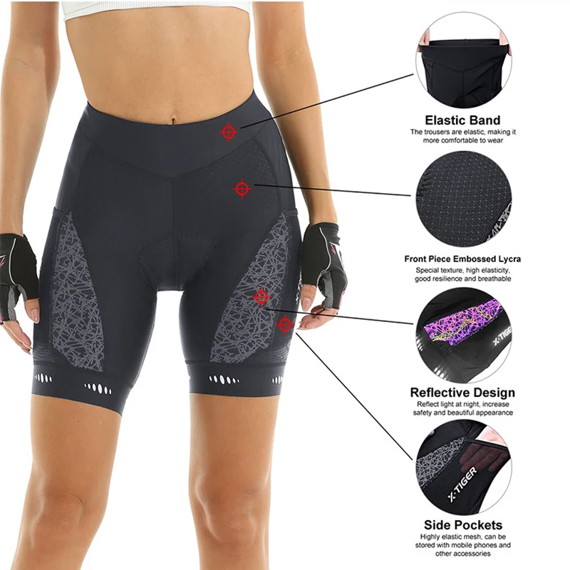 X-TIGER Women's Cycling Shorts – Mountain Biking Shorts Women Bewertung und Preis