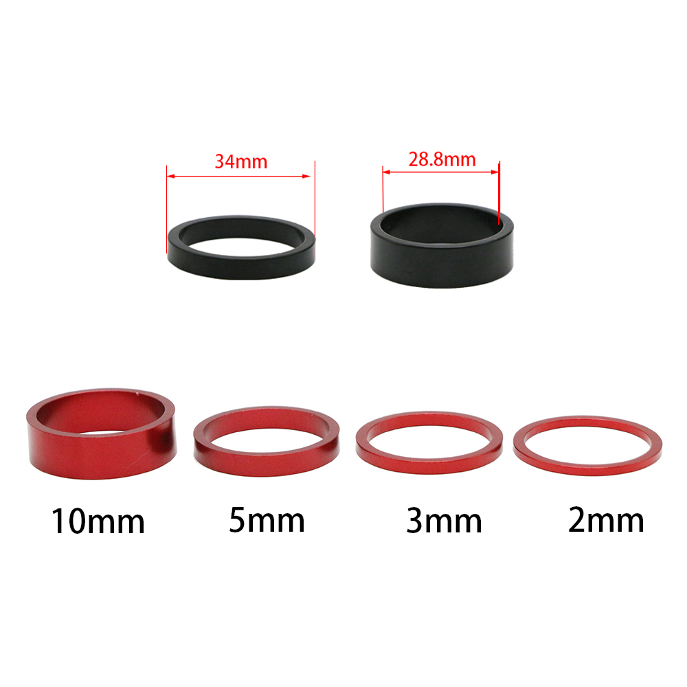 6Pcs/Set 10mm MTB Road Bike St – Handlebar Riser Stem Bewertung und Preis