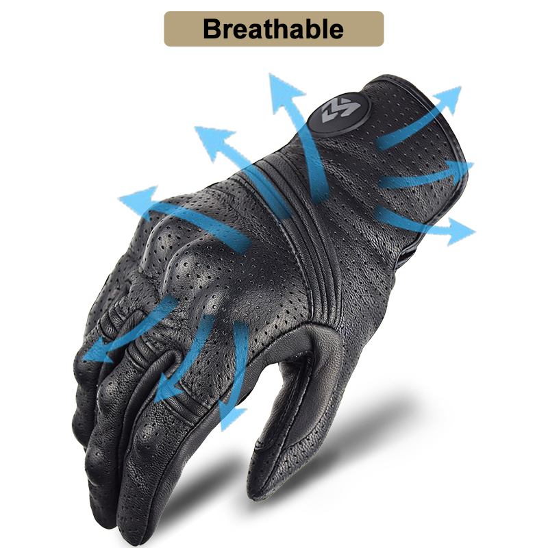 Men's Retro Perforated Leather – Mountain Biking Gloves Bewertung und Preis