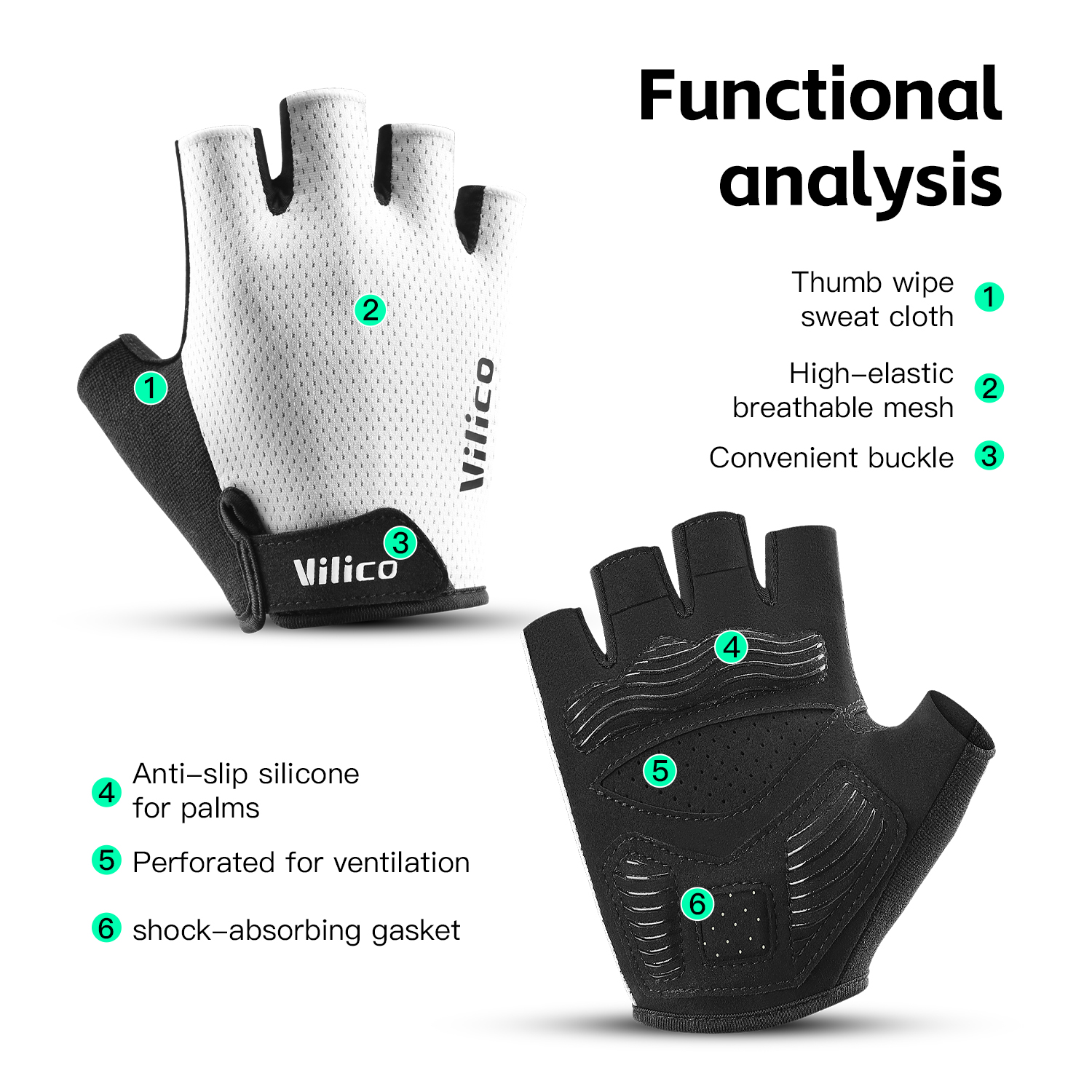 VILICO Breathable Half Finger  – Mountain Biking Gloves Bewertung und Preis