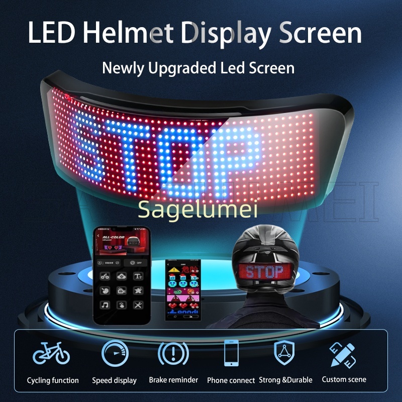 LED screen display for helmets – Mountain Biking App Bewertung und Preis