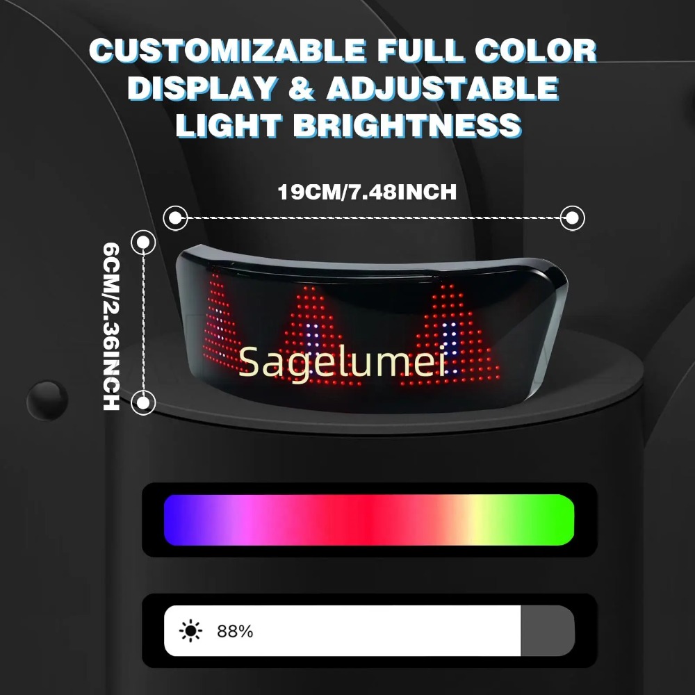 LED screen display for helmets – Mountain Biking App Bewertung und Preis