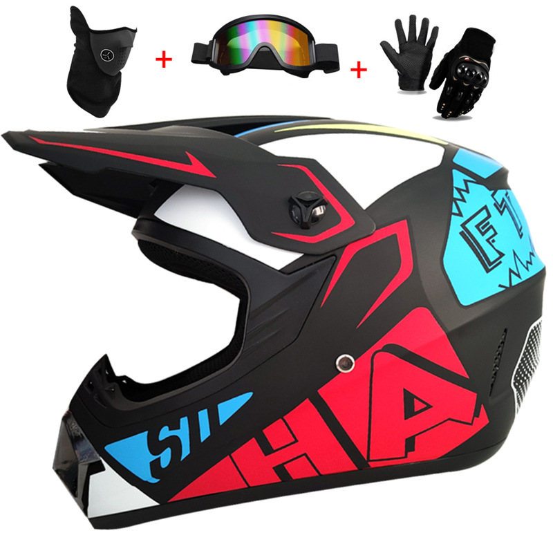 3Pcs Kids Off-Road Full Helmet – Mountain Biking Helmet Kids Bewertung und Preis
