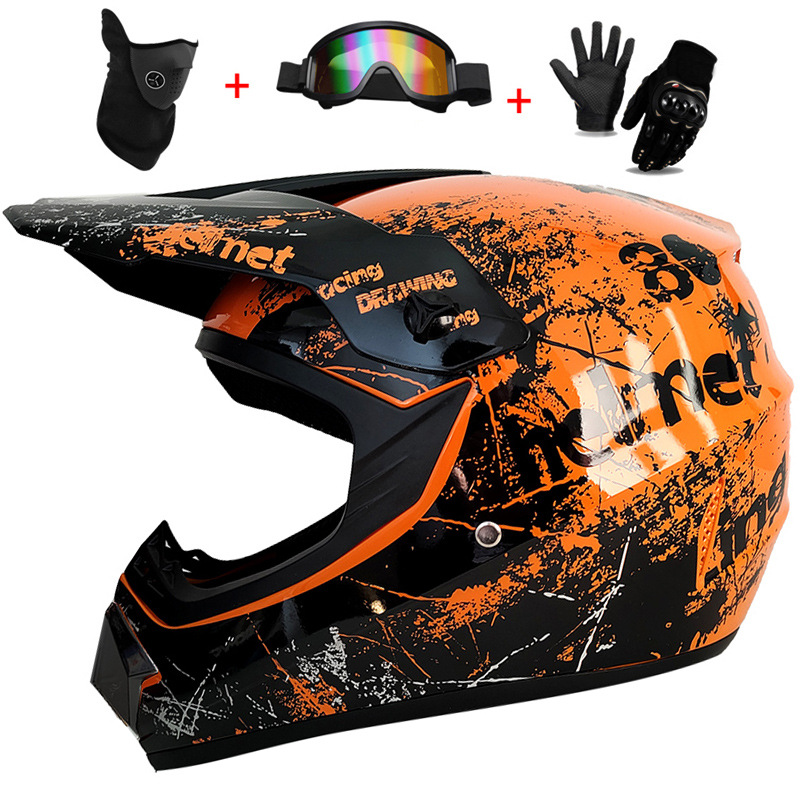 3Pcs Kids Off-Road Full Helmet – Mountain Biking Helmet Kids Bewertung und Preis