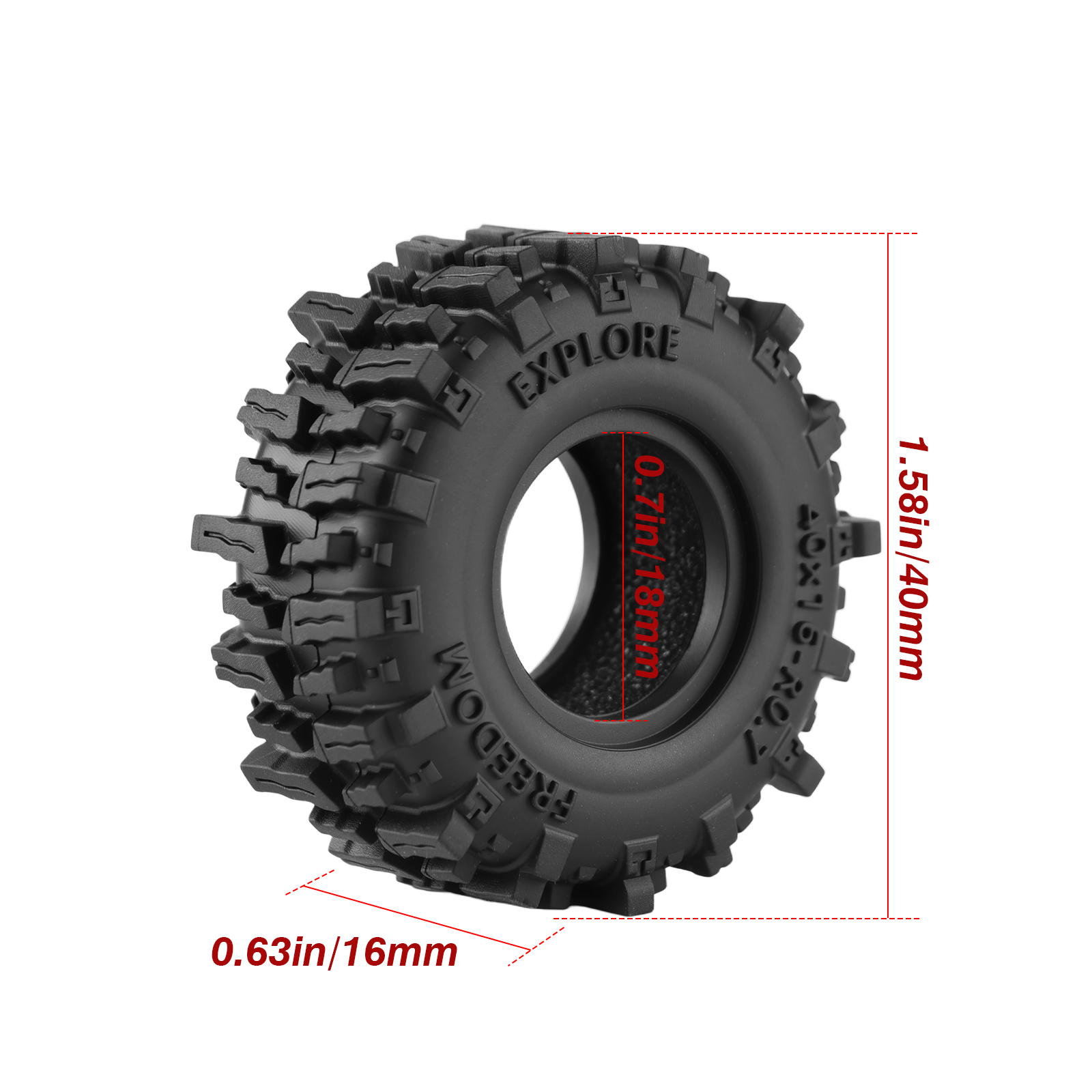 DashRC 0.7'' RC Crawler Tires  – Tire Insert Foam Bewertung und Preis