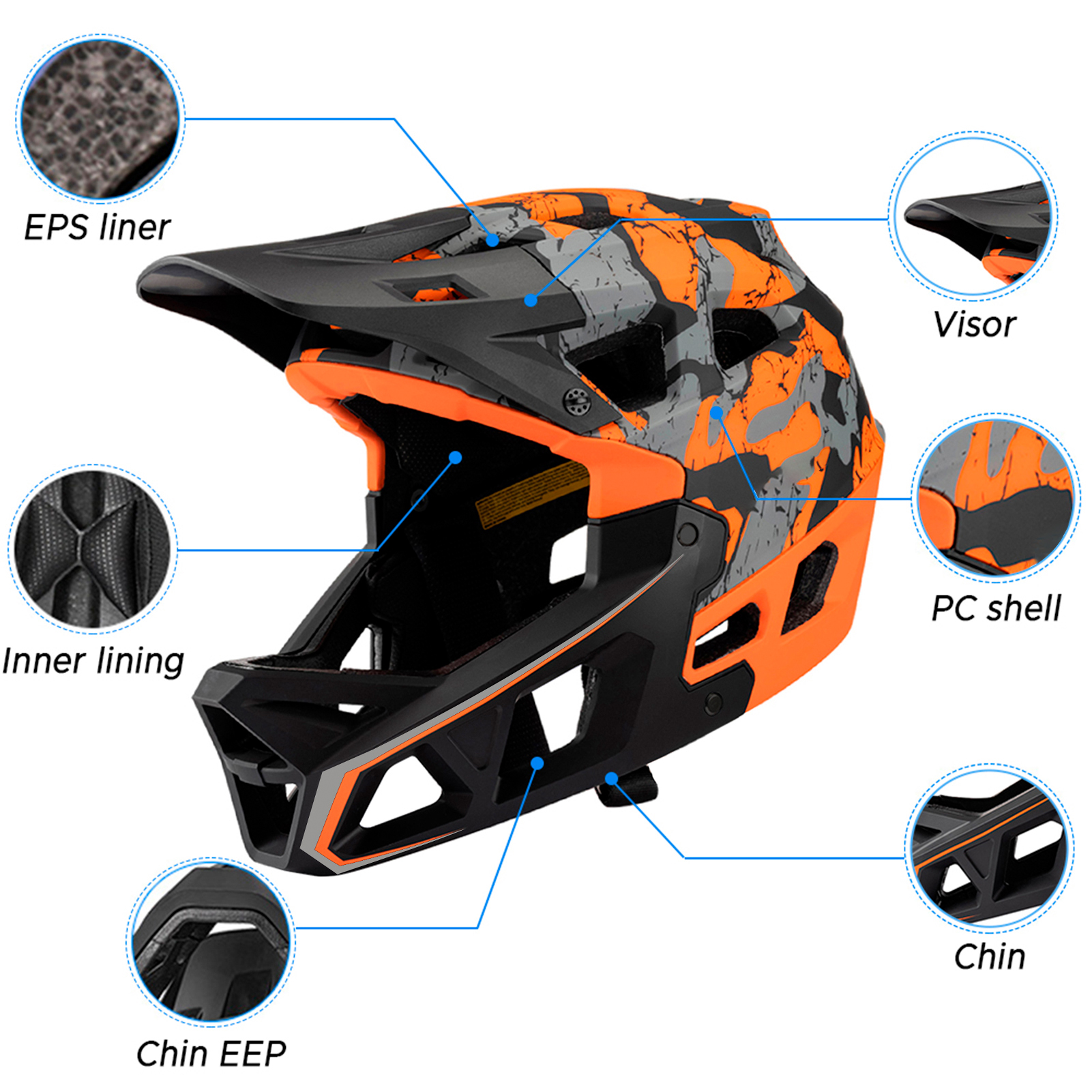 Full Face Mountain Bike Helmet – Mountain Biking Helmet Kids Bewertung und Preis
